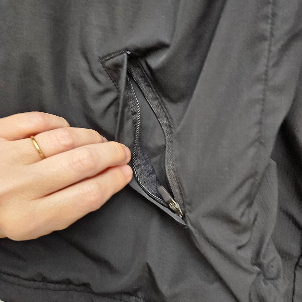 Nike Track Jacket Mens M Black White Storm-Fit Full Zip Sporty Windbreaker Coat - Picture 6 of 10